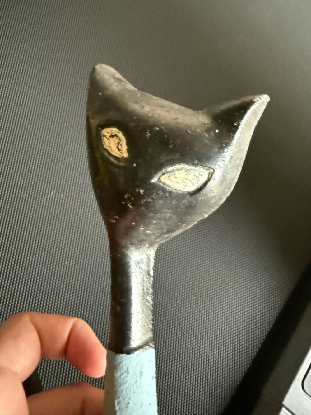 Vintage Mid Century Sexton Black Decorative Cat Figurines - Set of 2 - Picture 4 of 5